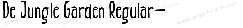De Jungle Garden Regular字体转换